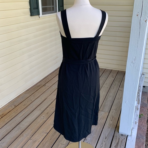 Everlane Japanese Goweave Picnic Apron Dress Women's Size 4 Black Pinafore NWOT - Picture 9 of 11